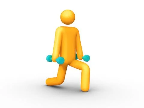 Exercising Stock Illustration