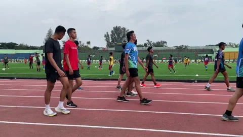 Exercising Outdoors Stock Footage 231468616