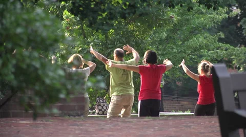 Exercising in the park Vidéo 34355736