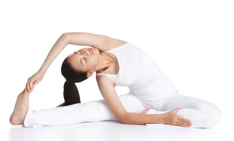 Exercising yoga Stock Photos
