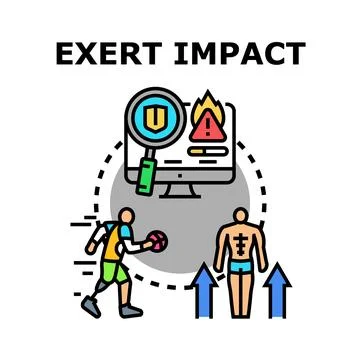 Exerting impact on digital security and personal health Ilustración de archivo