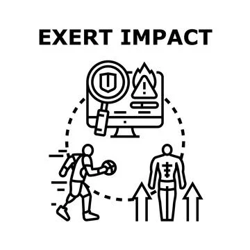 Exerting impact on digital security and personal health Ilustración de archivo