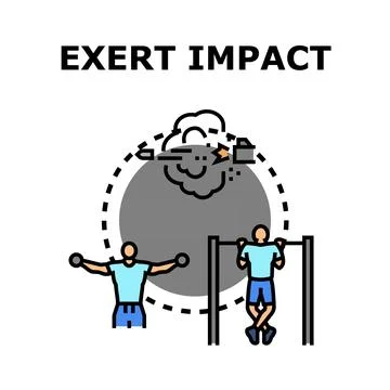 Exerting impact on strength and training goals Ilustración de archivo