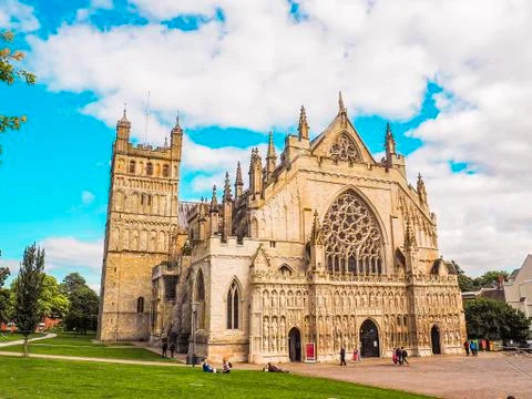 Exeter cathedral Stock Photos