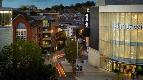 Exeter city center Stock Photos