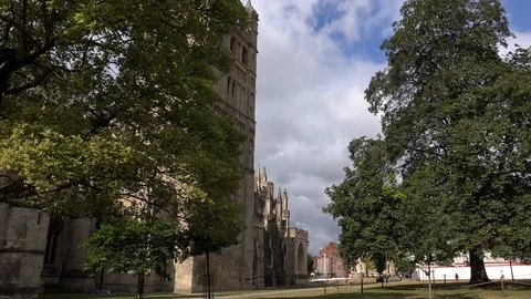 Exeter Devon England city centre cathedral architecture UK 4K 库存影片 114649206