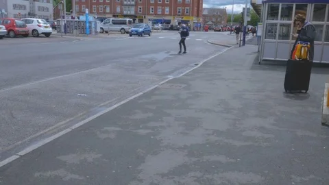 EXETER, DEVON, ENGLAND, UK - 20th June 2017: Exeter St Davids railway station Stock Footage 77876348