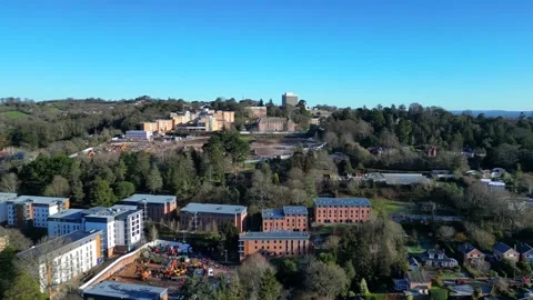 Exeter, England (26/01/05): Construction work at Exeter University Stock Footage 326313071