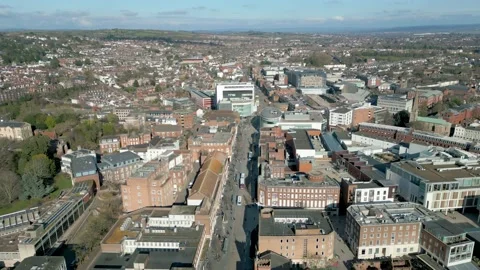 Exeter High Street Stock Footage 234416071