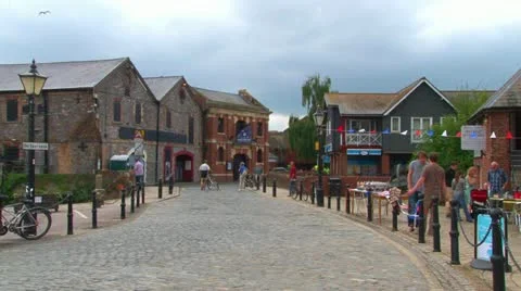 Exeter Quay Stock Footage 18051478