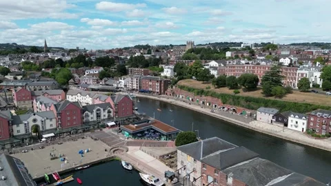 Exeter Quay left to right Stock Footage 202959502