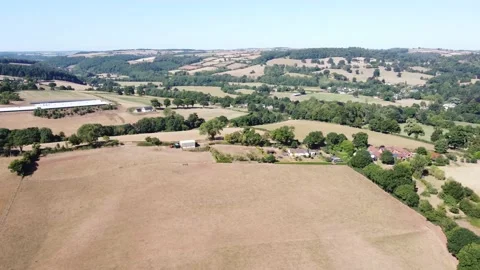 Exeter UK Aerial Stock Footage 210483810
