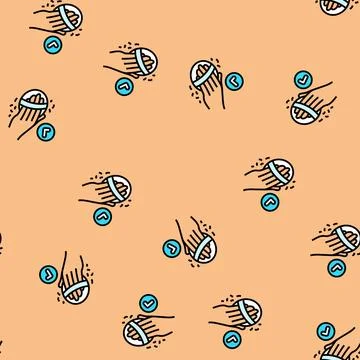 Exfoliate body intimate care vector seamless pattern Stock Illustration