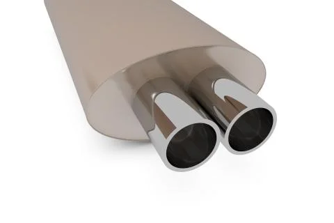 Exhaust in 3d Stock Illustration