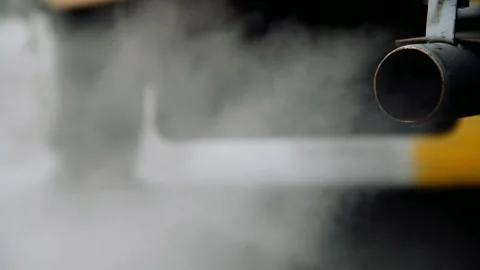Exhaust from car Stock Footage 168984247