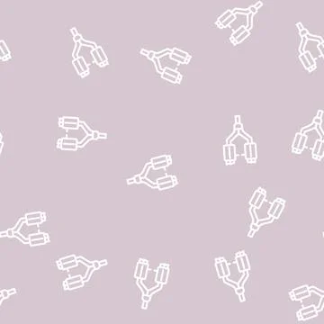 Exhaust car line vector seamless pattern Stock Illustration