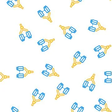 Exhaust car vector seamless pattern Stock Illustration