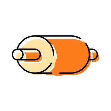 Exhaust muffler car engine part icon Stock-Illustration