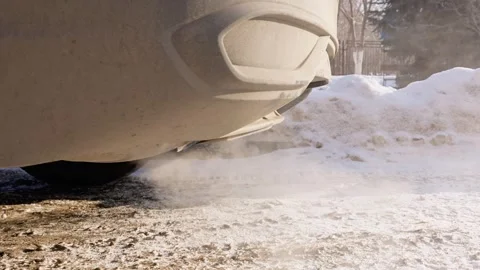 The exhaust pipe of the car Stock Footage 329971936