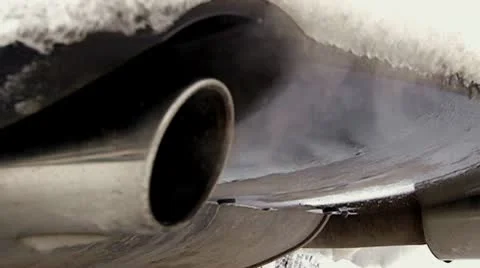 Exhaust pipe Stock Footage