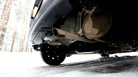 Exhaust pipe Stock Footage 10848924