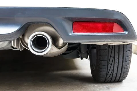 Exhaust pipe Stockfoto's