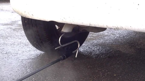Exhaust pipe smoke pollution test 動画素材 35228633