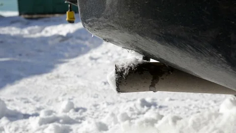 Exhaust pipe in work. Stock Footage 71194185