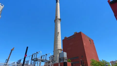 Exhaust stack Brooklyn New York Stock Footage 337917415