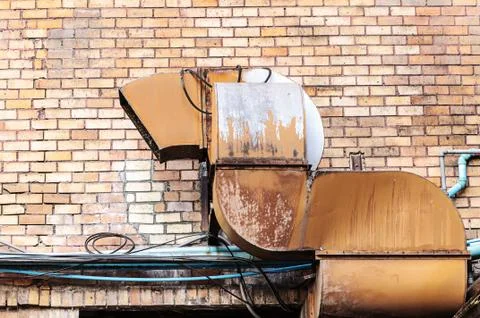 Exhaust ventilation pipe Stock Photos