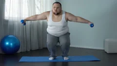 fat man workout