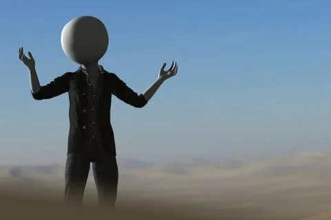 Exhausted man Stock Illustration