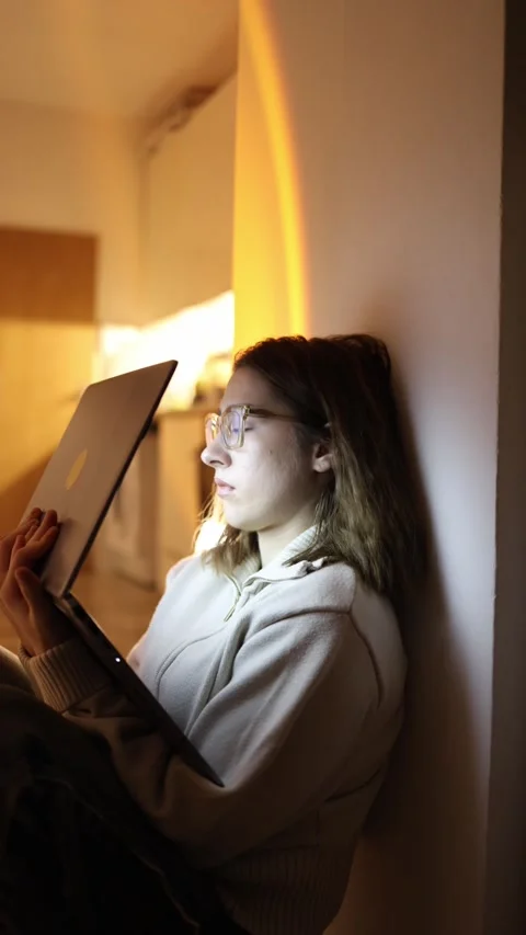 Exhausted student falls asleep studying Video stock 334059758