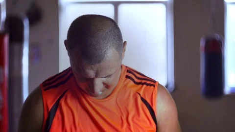 Exhausted View After a Workout Stock Footage 69998816