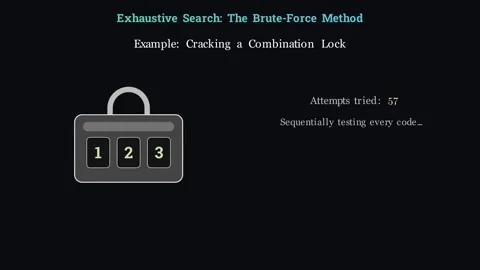 Exhaustive Search Explanation Stock Footage 339495240