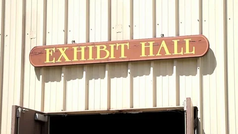 Exhibit Hall Sign Stock Footage 71365809