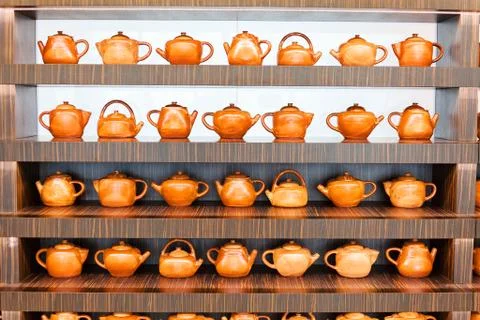 Exhibited pottery Foto stock gratuite