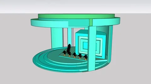Exhibition and display Booth Vidéo 344875625