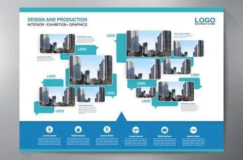 Exhibition Backdrop Displays Template for Print. Stock Illustration
