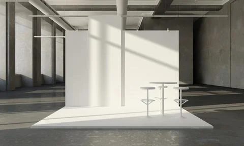 Exhibition booth Illustrazione stock