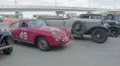 Exhibition cars parked, old vehicles, vintage, retro competition HD Footage