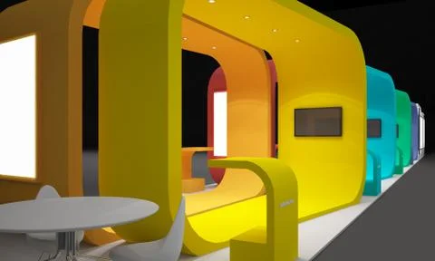 Exhibition Design Concept Иллюстрация