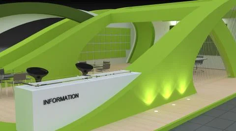 Exhibition Design Concept Stock-Illustration