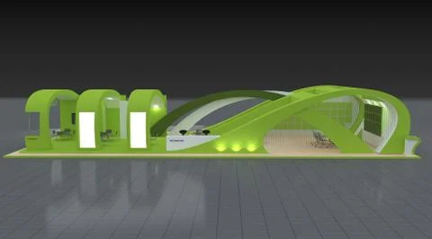 Exhibition Design Concept Stock-Illustration