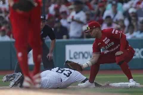 Exhibition game - Mexico Red Devils vs New York Yankees, Mexico City - 24 Mar 20 Stock Photos
