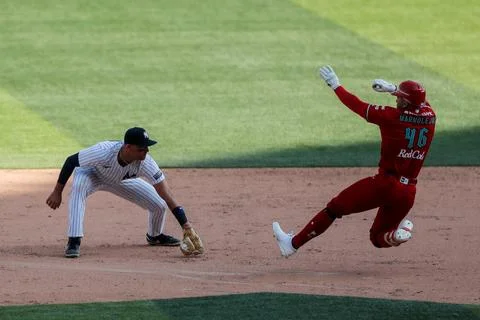 Exhibition game - Mexico Red Devils vs New York Yankees, Mexico City - 24 Mar 20 Stock Photos