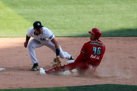 Exhibition game - Mexico Red Devils vs New York Yankees, Mexico City - 24 Mar 20 Stock Photos