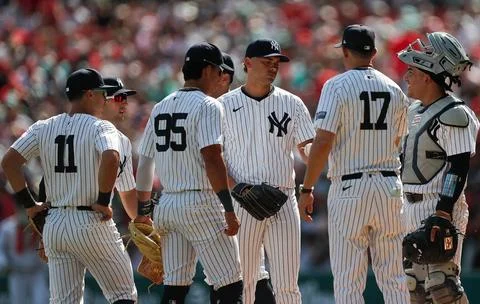 Exhibition game - Mexico Red Devils vs New York Yankees, Mexico City - 24 Mar 20 Stock Photos