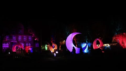 Exhibition of Lights Stock Footage 166922009