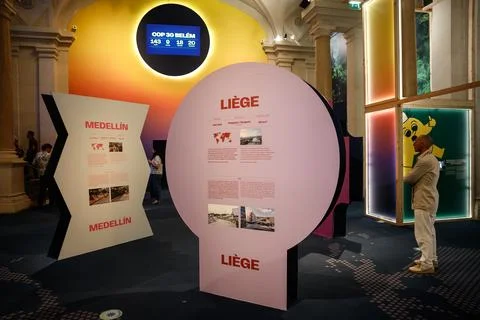 Exhibition marks 10 years of Paris Climate Agreement, France - 19 Jun 2025 Stock Photos